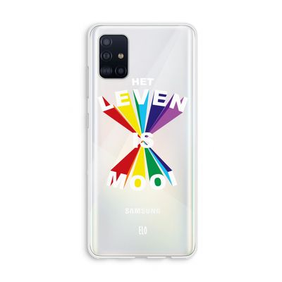 Het Leven Is Mooi: Galaxy A51 4G Transparant Hoesje