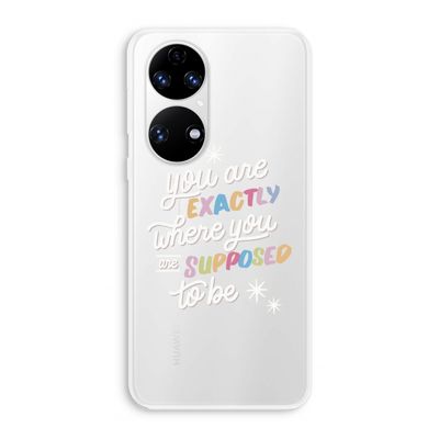 Right Place: Huawei P50 Transparant Hoesje