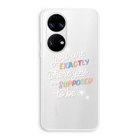 Right Place: Huawei P50 Transparant Hoesje