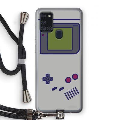 Game On: Samsung Galaxy A21s Transparant Hoesje met koord