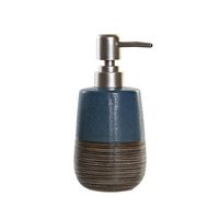 Zeeppompje/dispenser polystone marine blauw 16 cm