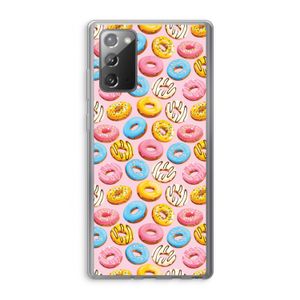 Pink donuts: Samsung Galaxy Note 20 / Note 20 5G Transparant Hoesje