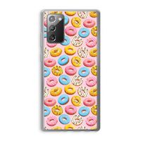 Pink donuts: Samsung Galaxy Note 20 / Note 20 5G Transparant Hoesje