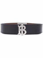 Burberry ceinture en cuir réversible à boucle logo - Noir - thumbnail