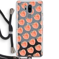 Just peachy: LG G7 Thinq Transparant Hoesje met koord