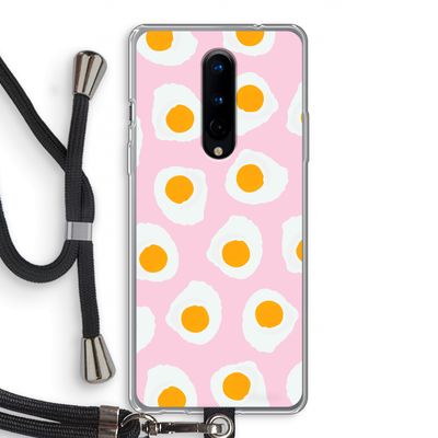 Dancing eggs: OnePlus 8 Transparant Hoesje met koord