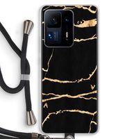 Gouden marmer: Xiaomi Mi Mix 4 Transparant Hoesje met koord