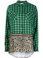 Ermanno Scervino chemise à carreaux - Vert
