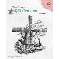 Nellie's Choice • idyllic floral scenes clear stempel windmill