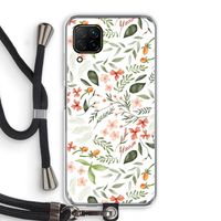 Sweet little flowers: Huawei P40 Lite Transparant Hoesje met koord