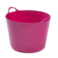 Flexibele emmer - 39 liter - Kunststof - Roze - 43 x 49 x 37 cm