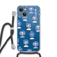 Gezichtjes: iPhone 13 mini Transparant Hoesje met koord