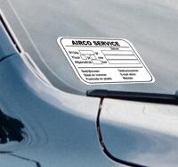 Airco onderhoud service sticker Airco onderhoud service sticker