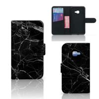 Samsung Galaxy Xcover 4 | Xcover 4s | Bookcase | Marmer Zwart - Origineel Cadeau Vader