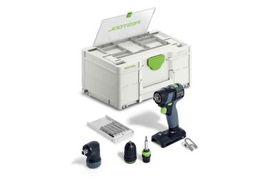 Festool TXS 18-Basic-Set - Accu-schroefboormachine | zonder accu&apos;s en lader in Systainer - 577335