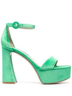 Gianvito Rossi sandales Holly 125 mm - Vert