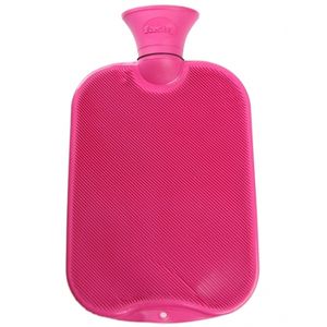 Warmtekruik fuchsia van rubber 2 L