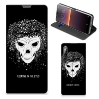 Mobiel BookCase Sony Xperia L4 Skull Hair - thumbnail