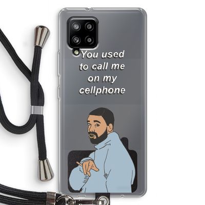 Hotline bling: Samsung Galaxy A42 5G Transparant Hoesje met koord