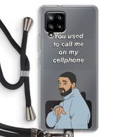 Hotline bling: Samsung Galaxy A42 5G Transparant Hoesje met koord