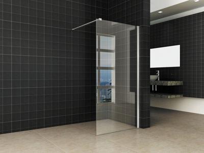 Wiesbaden inloopdouche met RVS profiel 90x200 cm - 10mm NANO glas
