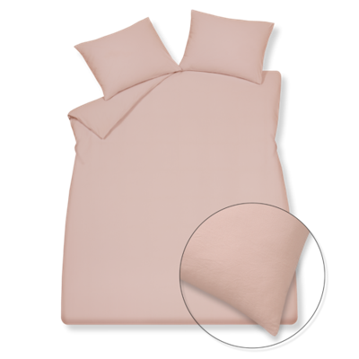 Vandyck Vandyck Kussensloop PURE 66 cotton hemp sepia pink Kussensloop (60x70)