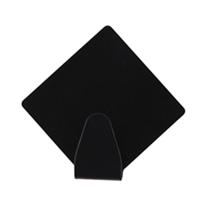 Excellent houseware - Zelfklevende ophang haakjes - zwart - 2x stuks - rvs