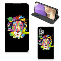 Samsung Galaxy A32 5G Magnet Case Lion Color - thumbnail