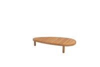 Finn coffee tafel teak pebble 125 x 63 x 25 cm - 4so Finn coffee tafel teak pebble 125 x 63 x 25 cm - 4so