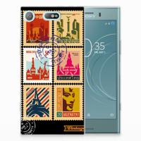 Sony Xperia XZ1 Compact | Silliconen Back Cover | Postzegels