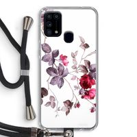 Mooie bloemen: Samsung Galaxy M31 Transparant Hoesje met koord Mooie bloemen: Samsung Galaxy M31 Transparant Hoesje met koord