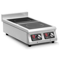 Inductiekookplaat - 2 x 28 cm - 60 tot 240 °C - 230 V - timer - Royal Catering