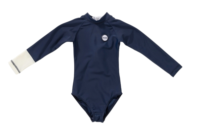 Tenue Soleil UV Swimsuit Blauw 10-12 jaar