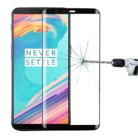 OnePlus 5T 3D gebogen rand 9H hardheid HD getemperd glas scherm Protector(Black)