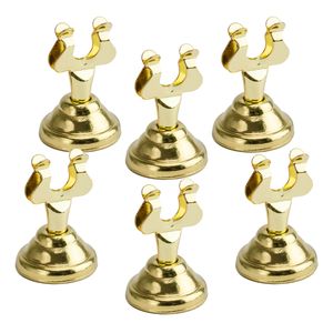 Naamkaart/plaatskaart houders Luxe - Bruiloft - 6x - goud - 4 cm