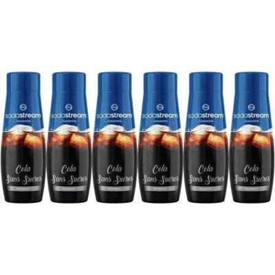 Set van 6 SODASTREAM SUIKERVRIJE COLA-concentraten - 440 ml