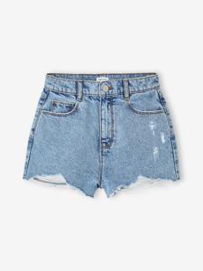 Spijkerbroek met een vintage look voor meisjes JONEN middenblauw