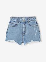 Spijkerbroek met een vintage look voor meisjes JONEN middenblauw