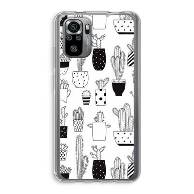 Cactusmotief: Xiaomi Redmi Note 10S Transparant Hoesje