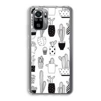 Cactusmotief: Xiaomi Redmi Note 10S Transparant Hoesje