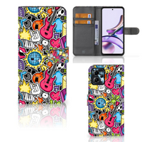 Motorola Moto G13 | G23 Wallet Case met Pasjes Punk Rock