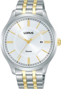 Lorus RH953PX9 Horloge staal zilver-en goudkleurig-wit 42 mm