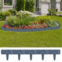 VidaXL Gazonranden 41 st steen-look 10 m kunststof