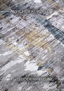 Hanse Home - ELLE Decoration Imagination Shortpile Rug Malard Saphire Gold - 120x160 cm