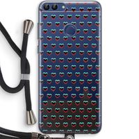 Hartjes: Huawei P Smart (2018) Transparant Hoesje met koord
