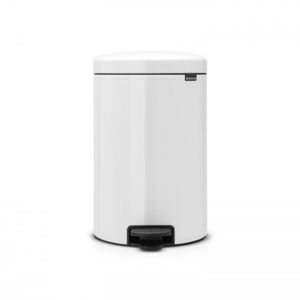 Brabantia newIcon pedaalemmer 20 liter met kunststof binnenemmer - White