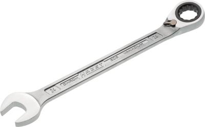 HAZET Ratelringsteeksleutel 606-24 · Buitentwaalfkant tractieprofiel · SW 24 mm