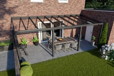 Verasol Greenline aluminium veranda 700x330 cm glasdak Aluminium Verasol