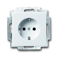 Busch-Jaeger inbouwwandcontactdoos met randaarde 20 EUCBLI-84 studiowit