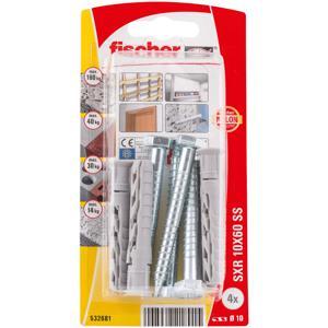 Fischer 532681 schroefanker & muurplug 4 stuk(s) Schroef- & muurplugset 60 mm